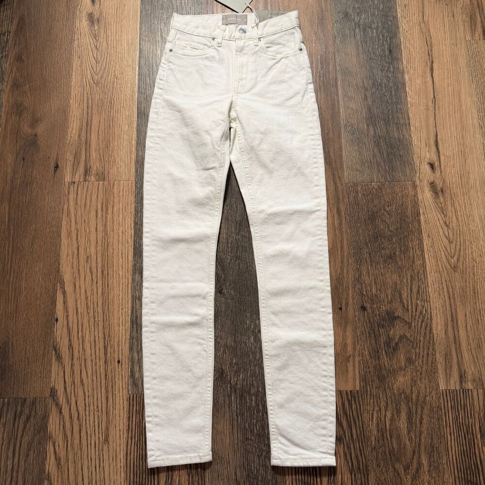 Everlane The High-Rise Skinny Jeans Women's Size 23 Tall in Bone New With Tags!